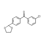 CAS 登录号：898760-10-6， (3-氯苯基)[4-(1,3-二氧戊环-2-基)苯基]甲酮