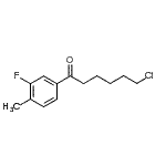 CAS#: 898761-30-3, 6-Chloro-1-(3-fluoro-4-methylphenyl)-1-hexanone