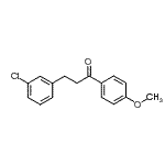 CAS 登录号：898762-26-0， 3-(3-氯苯基)-1-(4-甲氧基苯基)-1-丙酮