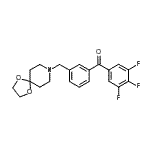 CAS#: 898762-43-1, [3-(1,4-Dioxa-8-azaspiro[4.5]dec-8-ylmethyl)phenyl](3,4,5-trifluorophenyl)methanone