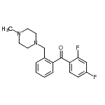 CAS#: 898762-45-3, (2,4-Difluorophenyl){2-[(4-methyl-1-piperazinyl)methyl]phenyl}methanone