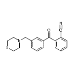 CAS 登录号：898762-84-0， 2-[3-(4-硫代吗啉基甲基)苯甲酰基]苯甲腈