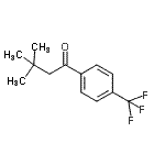 CAS 登录号：898764-76-6， 3,3-二甲基-1-[4-(三氟甲基)苯基]-1-丁酮