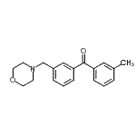 CAS 登录号：898765-01-0， (3-甲基苯基)[3-(4-吗啉基甲基)苯基]甲酮