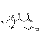CAS 登录号：898765-90-7， 1-(4-氯-2-氟苯基)-2,2-二甲基-1-丁酮