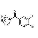 CAS 登录号：898766-27-3， 1-(4-溴-3-氟苯基)-2,2-二甲基-1-丙酮