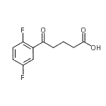 CAS 登录号：898766-34-2， 5-(2,5-二氟苯基)-5-氧代戊酸
