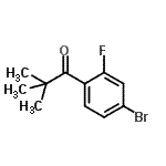 CAS 登录号：898766-42-2， 1-(4-溴-2-氟苯基)-2,2-二甲基-1-丙酮