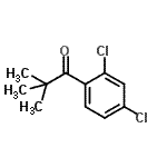 CAS 登录号：898766-57-9， 1-(2,4-二氯苯基)-2,2-二甲基-1-丙酮