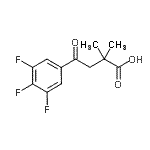 CAS 登录号：898766-72-8， 2,2-二甲基-4-氧代-4-(3,4,5-三氟苯基)丁酸