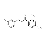CAS 登录号：898767-08-3， 1-(2,4-二甲基苯基)-3-(3-氟苯基)-1-丙酮