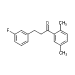 CAS#: 898767-11-8, 1-(2,5-Dimethylphenyl)-3-(3-fluorophenyl)-1-propanone
