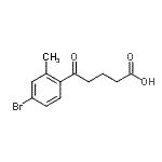 CAS 登录号：898767-31-2， 5-(4-溴-2-甲基苯基)-5-氧代戊酸
