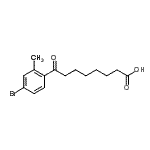 CAS#: 898767-40-3, 8-(4-Bromo-2-methylphenyl)-8-oxooctanoic acid