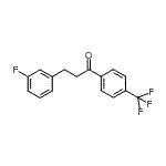 CAS 登录号：898767-44-7， 3-(3-氟苯基)-1-[4-(三氟甲基)苯基]-1-丙酮