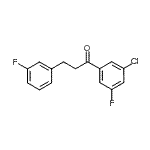 CAS 登录号：898767-53-8， 1-(3-氯-5-氟苯基)-3-(3-氟苯基)-1-丙酮