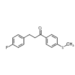 CAS 登录号：898768-11-1， 3-(4-氟苯基)-1-[4-(甲硫基)苯基]-1-丙酮