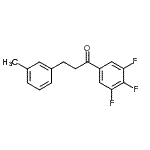 CAS 登录号：898768-24-6， 3-(3-甲基苯基)-1-(3,4,5-三氟苯基)-1-丙酮