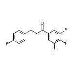 CAS 登录号：898768-82-6， 3-(4-氟苯基)-1-(3,4,5-三氟苯基)-1-丙酮
