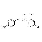 CAS 登录号：898769-16-9， 1-(4-氯-2-氟苯基)-3-(4-甲基苯基)-1-丙酮