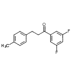 CAS 登录号：898769-40-9， 1-(3,5-二氟苯基)-3-(4-甲基苯基)-1-丙酮