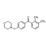 CAS 登录号：898770-02-0， (2,3-二甲基苯基)[4-(4-吗啉基甲基)苯基]甲酮