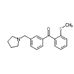 CAS 登录号：898770-10-0， [2-(甲硫基)苯基][3-(1-吡咯烷基甲基)苯基]甲酮