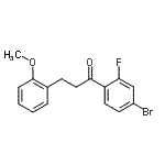 CAS 登录号：898770-36-0， 1-(4-溴-2-氟苯基)-3-(2-甲氧基苯基)-1-丙酮