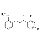 CAS 登录号：898770-45-1， 1-(4-氯-2-氟苯基)-3-(2-甲氧基苯基)-1-丙酮