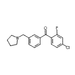 CAS#: 898770-74-6, (4-Chloro-2-fluorophenyl)[3-(1-pyrrolidinylmethyl)phenyl]methanone