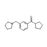 CAS#: 898770-98-4, Cyclopentyl[3-(1-pyrrolidinylmethyl)phenyl]methanone