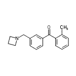 CAS 登录号：898771-19-2， [3-(1-氮杂环丁基甲基)苯基](2-甲基苯基)甲酮