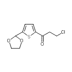 CAS 登录号：898772-41-3， 3-氯-1-[5-(1,3-二氧戊环-2-基)-2-噻吩基]-1-丙酮