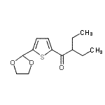 CAS 登录号：898772-96-8， 1-[5-(1,3-二氧戊环-2-基)-2-噻吩基]-2-乙基-1-丁酮