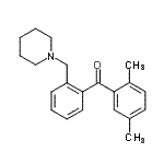 CAS 登录号：898773-27-8， (2,5-二甲基苯基)[2-(1-哌啶基甲基)苯基]甲酮