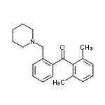 CAS 登录号：898773-30-3， (2,6-二甲基苯基)[2-(1-哌啶基甲基)苯基]甲酮