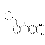 CAS 登录号：898773-33-6， (3,4-二甲基苯基)[2-(1-哌啶基甲基)苯基]甲酮