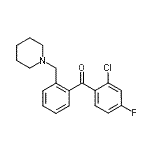 CAS 登录号：898773-59-6， (2-氯-4-氟苯基)[2-(1-哌啶基甲基)苯基]甲酮
