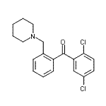 CAS 登录号：898773-69-8， (2,5-二氯苯基)[2-(1-哌啶基甲基)苯基]甲酮
