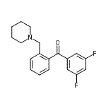 CAS 登录号：898773-79-0， (3,5-二氟苯基)[2-(1-哌啶基甲基)苯基]甲酮