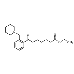 CAS 登录号：898773-97-2， 乙基7-氧代-7-[2-(1-哌啶基甲基)苯基]庚酸酯