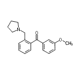 CAS 登录号：898774-14-6， (3-甲氧基苯基)[2-(1-吡咯烷基甲基)苯基]甲酮