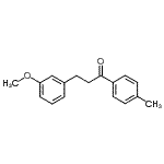 CAS 登录号：898774-43-1， 3-(3-甲氧基苯基)-1-(4-甲基苯基)-1-丙酮