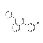 CAS 登录号：898774-50-0， (3-氯苯基)[2-(1-吡咯烷基甲基)苯基]甲酮