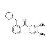 CAS#: 898774-65-7, (3,4-Dimethylphenyl)[2-(1-pyrrolidinylmethyl)phenyl]methanone
