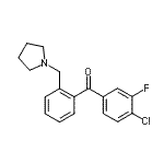 CAS#: 898774-71-5, (4-Chloro-3-fluorophenyl)[2-(1-pyrrolidinylmethyl)phenyl]methanone