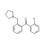 CAS 登录号：898774-77-1， (2-氟苯基)[2-(1-吡咯烷基甲基)苯基]甲酮