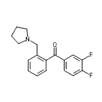 CAS 登录号：898775-06-9， (3,4-二氟苯基)[2-(1-吡咯烷基甲基)苯基]甲酮