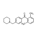 CAS 登录号：898775-08-1， (2,6-二甲基苯基)[4-(1-哌啶基甲基)苯基]甲酮