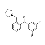 CAS 登录号：898775-09-2， (3,5-二氟苯基)[2-(1-吡咯烷基甲基)苯基]甲酮